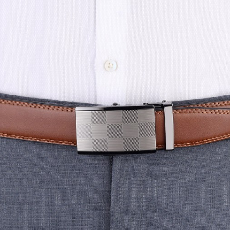 Men Leather Formal Belt